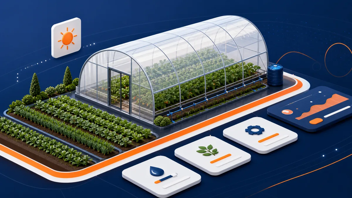 Illustration of the Agri Tunnels agricultural business platform