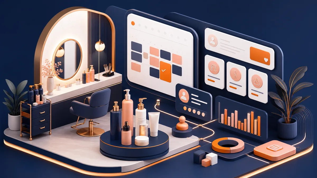 Illustration of the Beauty Mark management platform