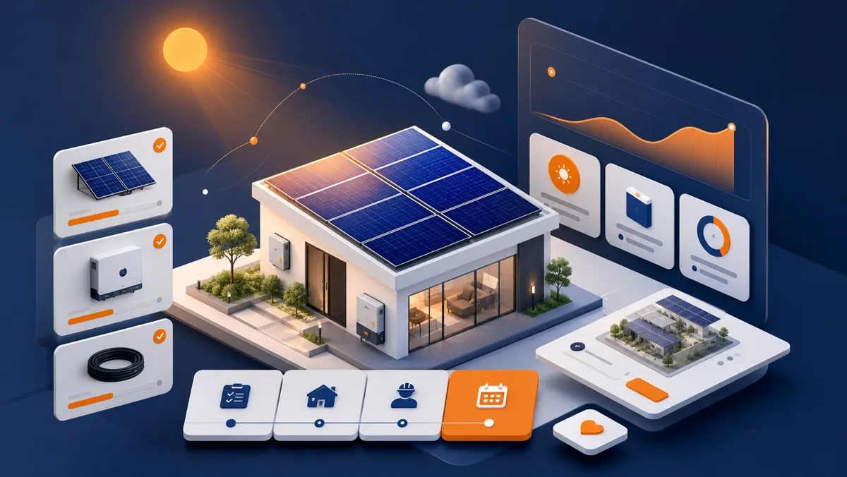 Illustration of the Britem Solar Installation digital platform